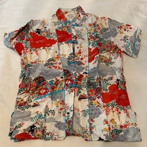 Vintage 1950’s Colorful Arldon Lingerie Japanese Top Size S